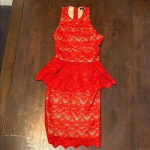 Guess red dress